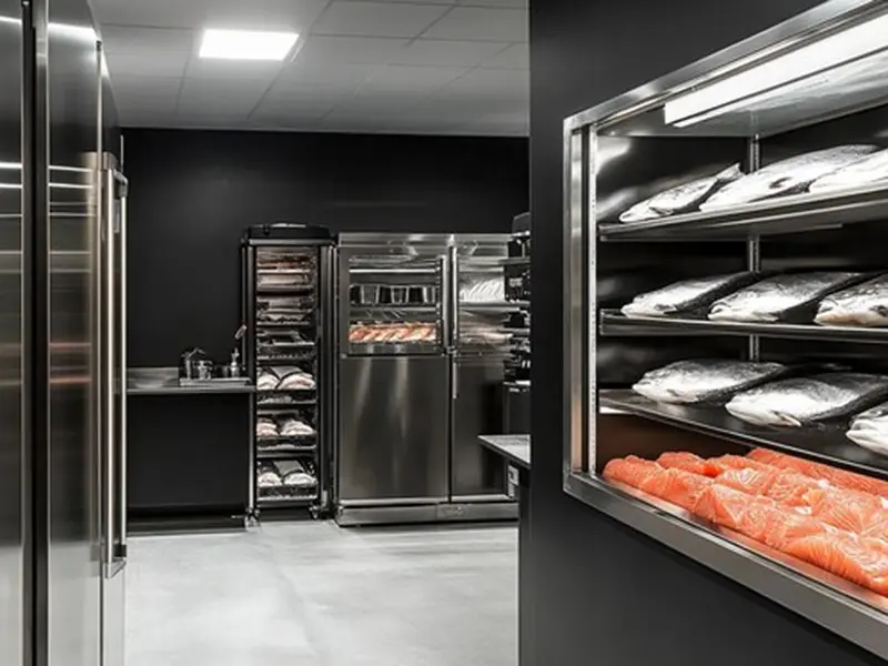 Multi-layer food freezer air-cooled condenser (2)